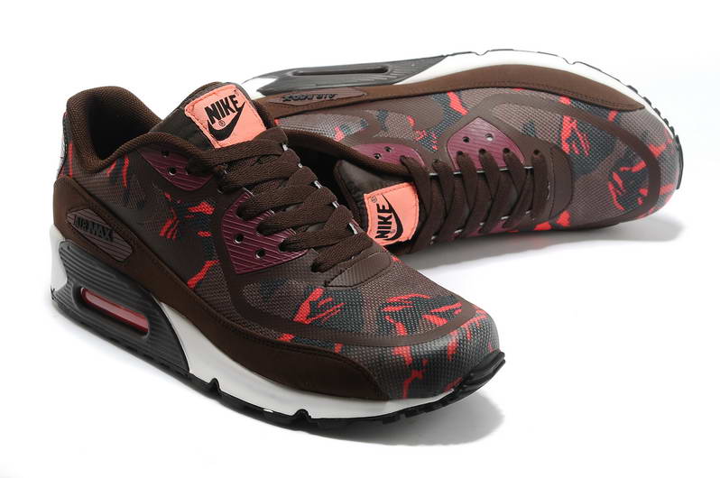 Nike Air Max 90 Chaussures Hommes pre TAPE Brun fonce Gris Orange (1)